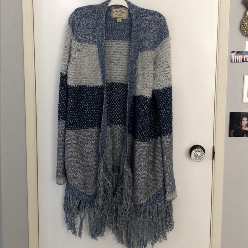 Long knit sweater
